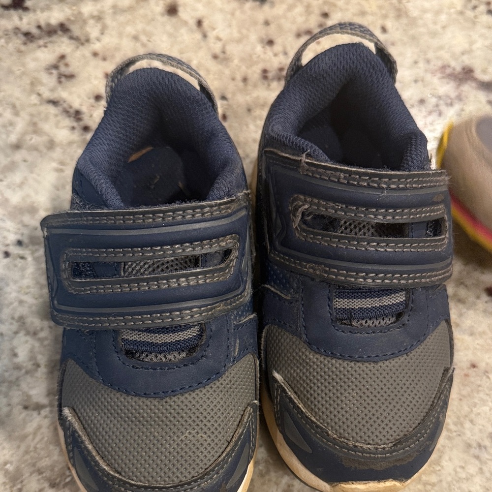 Blue infant shoes